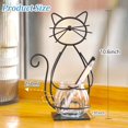 thumbnail image 2 of Maceta de vidrio de escritorio Joyathome Metal Cat Plant, 2 of 7
