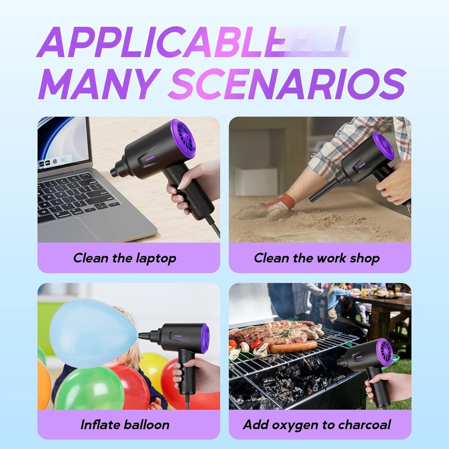 Air Duster - Air Blower - Multi-Use  Duster for Keyboard- Computer and PC - 5.74 oz