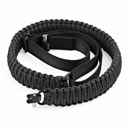 Gonex Gun Sling 550 Paracord Rifle Sling Adjustable with Swivel, Tactical Gun Sling for Hunting Camping (Best Rifle Sling Hunting)
