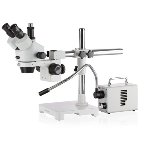 AmScope 7X-45X Trinocular Stereo Microscope with LED Illuminator and Single Fiber-Optic Gooseneck New price history on PriceWatchPro