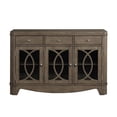 thumbnail image 2 of Steve Silver Contemporary Bordeaux Toffee Brown 3-drawer Server, 2 of 2