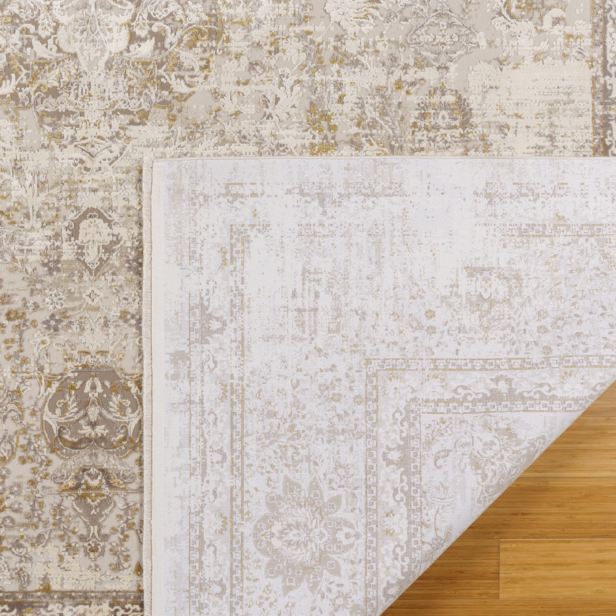 Gertmenian Florance Novara Traditional Oriental Beige Indoor Area Rug, 5x8
