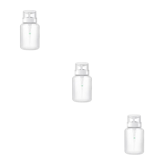 Seitruly 200ML Nail Art Pump Dispenser Empty Pumping Spray Bottle Liquid Lid with Gear Accessories Container Remover Travel Women Type1 NO1