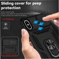 thumbnail image 5 of Estuche GANGXUN para iPhone X/Xs, soporte giratorio 360°, estilo mecánico y magnético, 5 of 5
