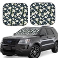 thumbnail image 6 of Kdxio Lilies Flowers Print 2-Piece Sun Shade Front Windshield - Foldable Car Front Window Sunshades for Most Sedans SUV Truck, 6 of 6