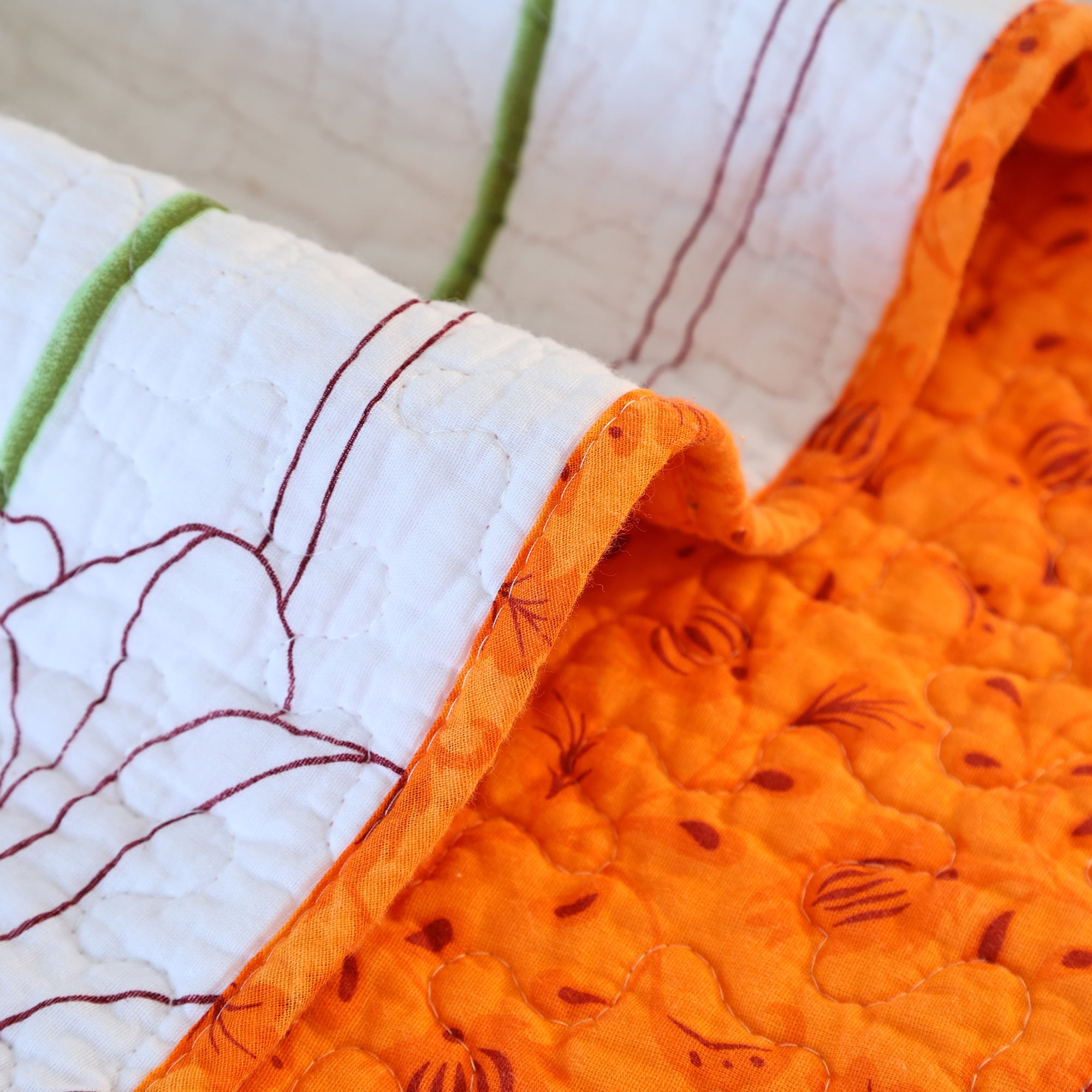 Evenhug Quilt Set 3-Piece Queen Sunflower Cotton Floral Quilt Bedding Set With 2 Pillow Shams