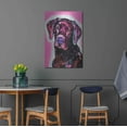 thumbnail image 4 of Luxe Metal Art 'Black Lab' by Dean Russo, Metal Wall Art, 24"x36", 4 of 9