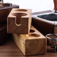 thumbnail image 4 of 58mm Café Tamper Holder Espresso Portafilter Station Tamper Stand Base de madera, 4 of 11