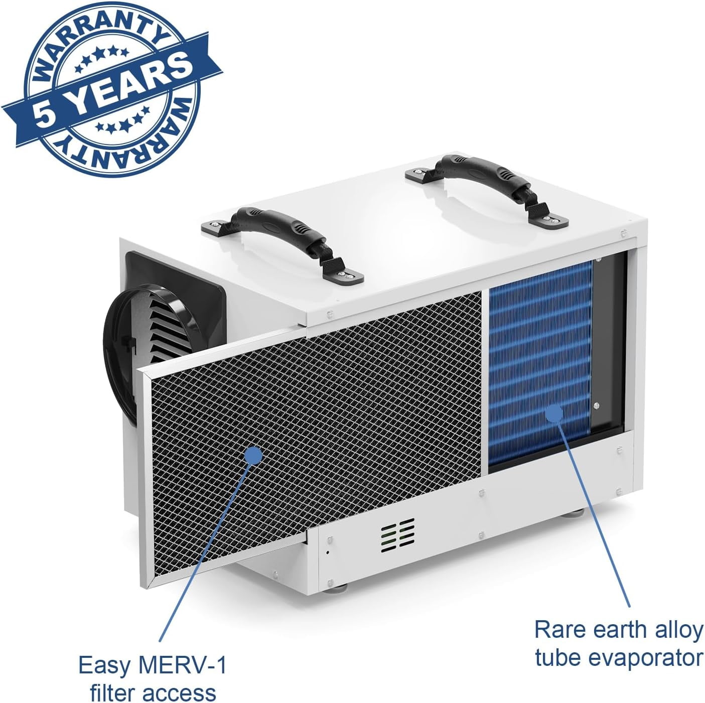 ALORAIR Crawl Space Dehumidifiers 120 PPD Moisture Removal, Crawlspace Dehumidifiers Commercial Dehumidifier for Basement, Auto Defrost, cETL Listed , up to 1,300 sq.ft
