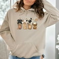 thumbnail image 3 of Pugs and Coffee Hoodie Sweatshirt, 3 of 7
