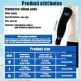 thumbnail image 2 of 2 Pack Compression Padded Arm Sleeve, Breathable Elbow Pads, Comfort Forearm Pads, 2 of 6