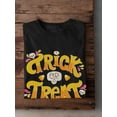 thumbnail image 3 of Trick Or Treat Candycorn T-Shirt Men -Image by Shutterstock, Male Small, 3 of 4