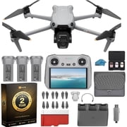 DJI Air 3S Drone with RC 2 Fly More Combo (with Screen) 4K HDR, 45-Min Max Flight Time Bundle with 128GB Memory Card, 2 Year Warranty