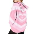 thumbnail image 5 of SGFCWSX Girls Relaxed Fit Fleece Hoodie, Kids with Pocket Pullover Soft Heart Print Sweatshirt for Daily Casual Wear Pink Size 11-12 Years, 5 of 6