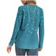 thumbnail image 4 of Ailaofu Long Sleeve Shirts for Women V Neck Henley Tops Fall Fashion Basic Trendy V-neck Printed Casual Tops, 4 of 6