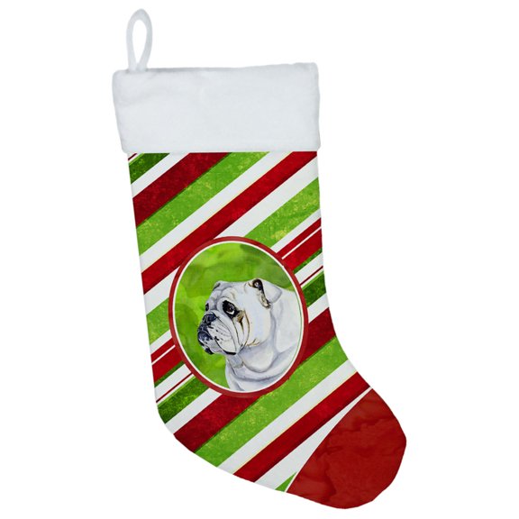Carolines Treasures LH9229-CS Bulldog English Candy Cane Holiday Christmas Christmas Stocking LH9229 Large multicolor