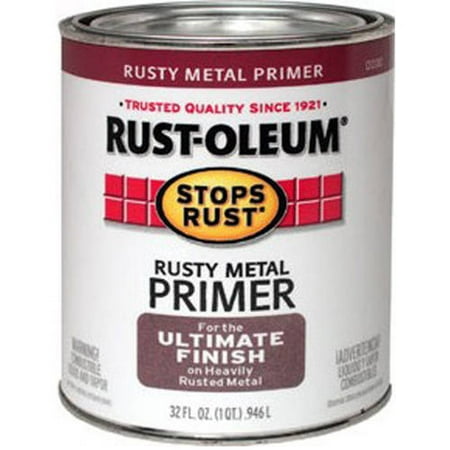 rust oleum primer metal rusty stops 32oz quart