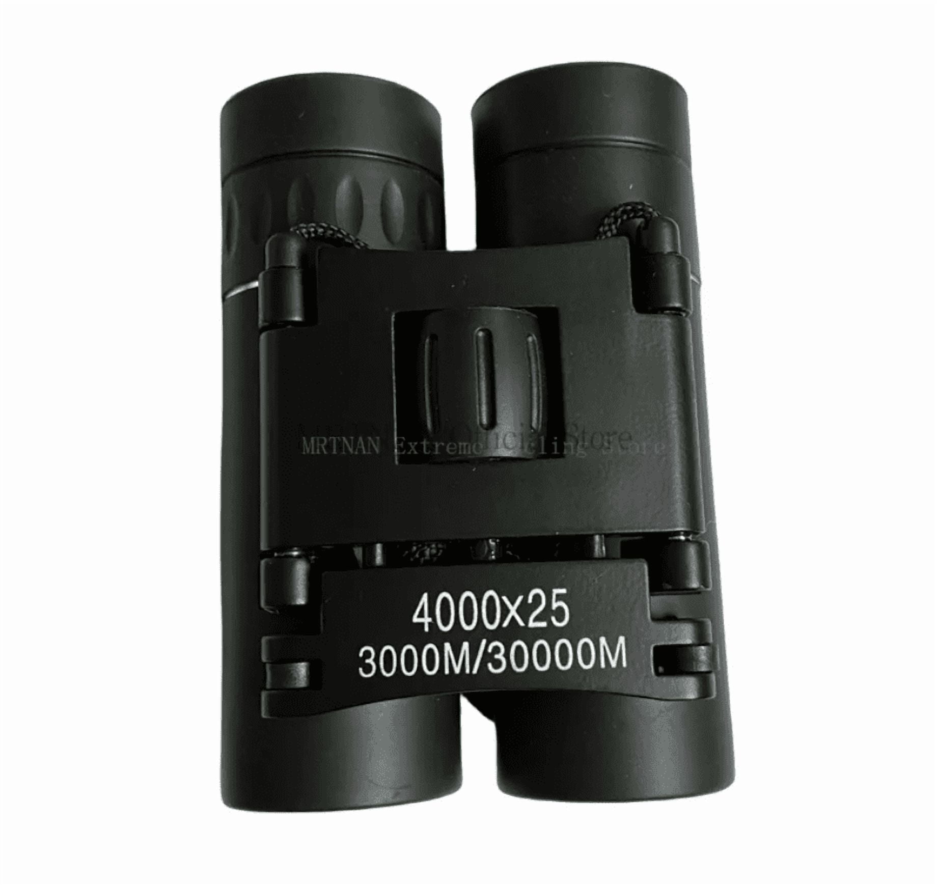 4000X25 HD Zoom Portable Powerful Binoculars Long Range BAK4 Telescope Folding FMC Binoculars for Hunting Camping Travel