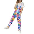 thumbnail image 2 of Girls Easter Romper Clearance 5-14 Years Children'S Sleeveless One Piece Jumpsuit With Suspenders Funny Easter Printed Jumpsuit With Pockets Blue 11-12 Years, 2 of 4