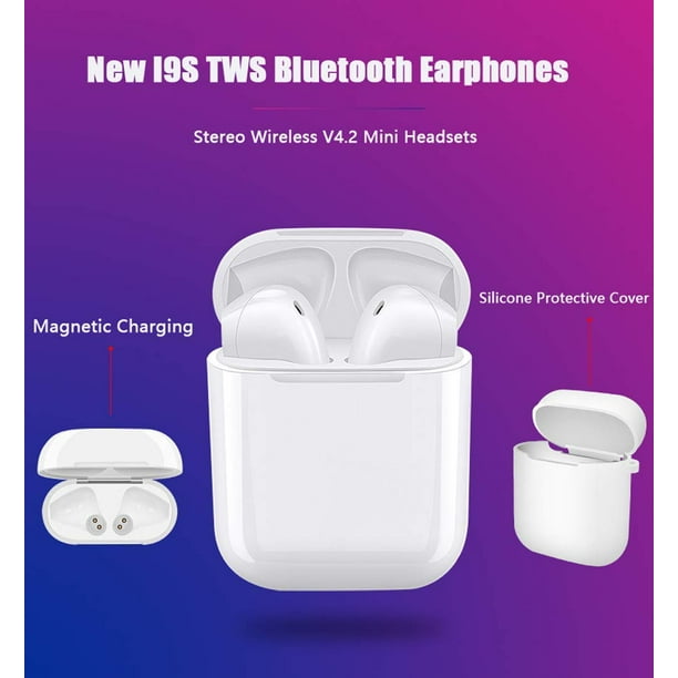 Globaltone Mini Écouteurs Bluetooth I9S-TWS avec Étui de Rangement