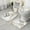 White Marble Gold, variant on Black Marble Gold Wave Pattern Bathroom Rugs Sets 3 Piece,Toilet Cover Set,Absorbent Non Slip Bathroom Mats Sets with U-Shaped Contour Rug Toilet Rug Set
