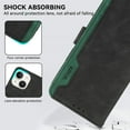 thumbnail image 2 of SaniMore Case Wallet for iPhone 14, RFID Blocking PU Leather Kickstand Flip Cover with 3 Card Slots [TPU Protective Interior Shell], Magnetic Folio Compatible with iPhone 14, Black, 2 of 9