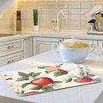thumbnail image 6 of Yayeee Dish Drying Mat for Kitchen Counter 16"x18" Microfiber Absorbent Pad, Apples Flower Pattern, 6 of 7