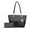 Sasha Black, variant on Savannah Women’s Tote Bag With Wristlet Wallet, Vegan Leather Shoulder Bag Purses and Handbag 2 Pcs By Mia K- Navy