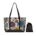 thumbnail image 7 of FORMRS Canvas Laptop Tote Bag for Women with 15.6" Computer Compartments Shoulder Handbag, Blue Flowers, 7 of 7