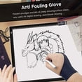 thumbnail image 2 of TIMEBETTER Artist Drawing Glove Large - 2 Pack Palm Rejection Glove for Graphic Tablets, iPad, Paper Sketching - Smudge Guard, 2 Finger, Suitable for Left and Right Hand, Black | Tbag-02, 2 of 3