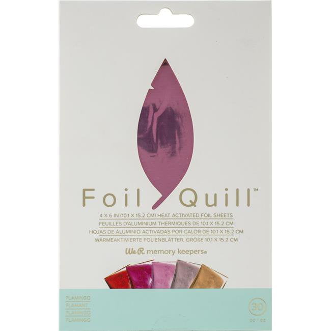 We R Memory Keepers Foil Quill Sheets - 4 x 6 Inch Sheets - Flamingo (30 Piece)