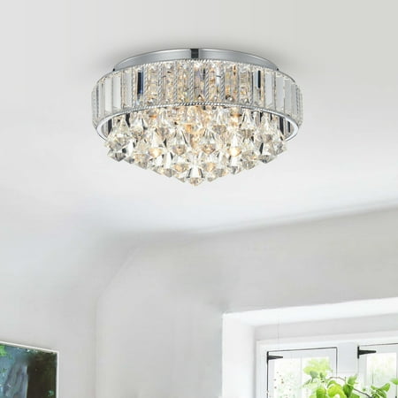 

Hong Kong best New Zhu Yuan lighting Co. Anteros 4-Light Flush Mount - Chrome Finish