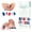Short Square-USA, variant on Vamony Press on Nails, 56 Pcs Short Square Toe Finger False Nails Set, Artificial Nails for Girls Women, US Flag Colors White Red Blue Fake Nails, Full Cover False Nails Gift