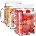 thumbnail image 1 of Vaso Mason Jars Folinstall, paquete de 2 unidades, 2.2 L, boca ancha con tapa, 1 of 7