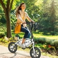 thumbnail image 2 of Gocio 14" Foldable Electric Bike, 375Wh 48V Electric Bicycles for Adults Women Teens, Peak 500W City Commuter Cruiser Ebikes, LED Display, E bike One-Piece Tire with 5 Riding Modes UL2849 Certified, 2 of 12