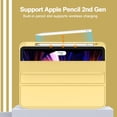 thumbnail image 2 of New iPad Pro 11 Inch Case 2021(3rd Gen)/2020(2nd Gen) with Pencil Holder,Smart iPad Case [Support Touch ID and Auto Wake/Sleep] with Auto 2nd Gen Pencil Charging (Yellow), 2 of 4
