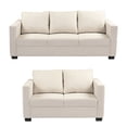 thumbnail image 1 of Sala 3-2 TRINITY Gales 2 piezas ( Sofá, Love Seat ) Crema, 1 of 8