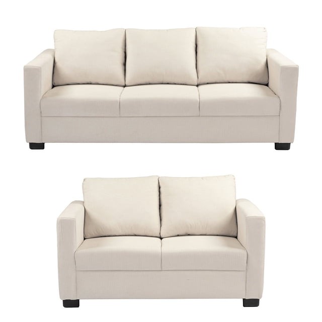 Sala 3-2 TRINITY Gales 2 piezas ( Sofá, Love Seat ) Crema