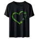 thumbnail image 4 of Camiseta de mujer Camisetas divertidas y lindas de manga corta Día de San Patricio Camiseta de regalo Tops Blusa Regalo para parejas Pompotops  hfajkhk126843, 4 of 8