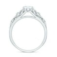 thumbnail image 2 of Rosec Jewels Oval Lab Grown Diamond Filigree Engagement Ring - 1 Ct Diamond - EF-VS Grade, 14K White Gold, US 8.00, 2 of 8