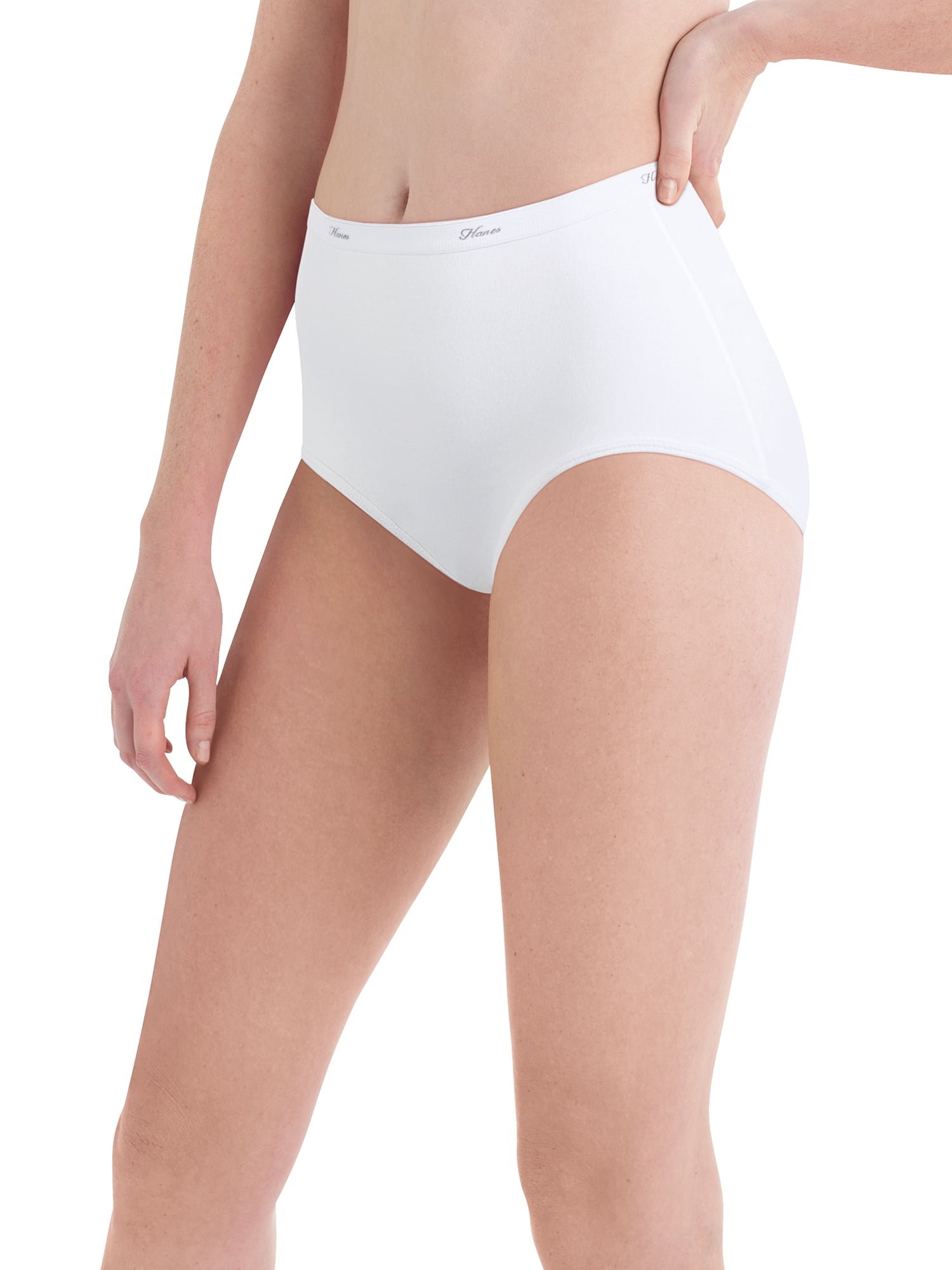 Hanes Hanes Womens Cotton Brief Panties 10 Pack 