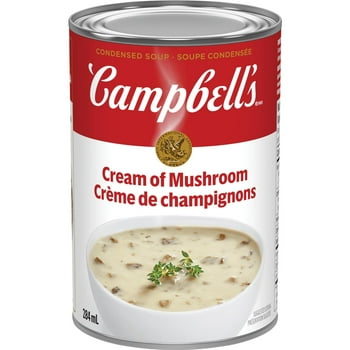 Soupe condensée Campbell’sMD à la crème de champignons,  Longue conservation Soupe condensée Campbell’sMD 284 ml