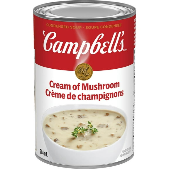 Campbell's� Condensed Cream of Mushroom Soup, Shelf Stable