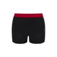 thumbnail image 2 of TiaoBug Kids Boys Girls Dance Shorts Athletic Sports Fitness Gymnastics Practice Activewear Biker Shorts Burgundy 14, 2 of 4