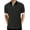 Black, variant on Men's Short Sleeve Stripe Polo Shirts Casual Slim Fit Basic Designed Cotton Shirts