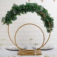 thumbnail image 2 of Efavormart 24" | 16" Gold Double Metal Hoop Wedding Centerpiece, Flower Stand, 2 of 10