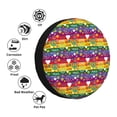 thumbnail image 5 of Spare Tire Cover, Rainbow peace sign heart flower Wheel Cover Tire Covers for Trailers Car Truck Camper Universal Tire Covering Fits Diameter 14 inch, 5 of 7