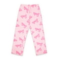 thumbnail image 2 of Barbie Womens Pink Short Sleeve Long Leg Pyjama Set, 2 of 5
