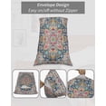 thumbnail image 7 of Colorful Boho Body Pillow Covers, Ethnic Vintage Mexican Flowers Southwestern Soft Bed Throw Pillowcases Breathable Cooling Long Lumbar Body Pillow Sham Cover for Bed Sofa 20''x54'', 7 of 7