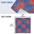 thumbnail image 6 of Iauyy Satin Napkins Set of 6- Red Blue Plaid DIY Printing Decoration Cloth Napkin- Easy Care for Home/Party, 6 of 8